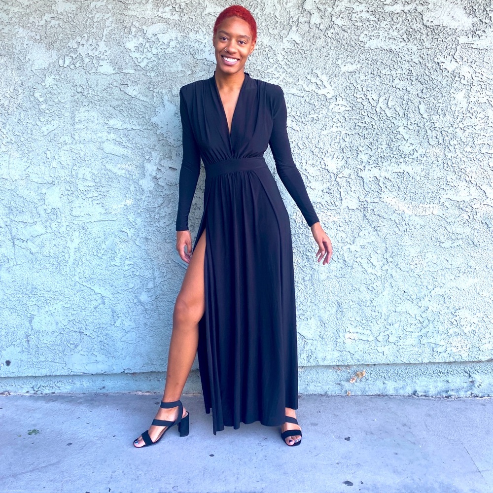 Fashion Nova Black Spree dress